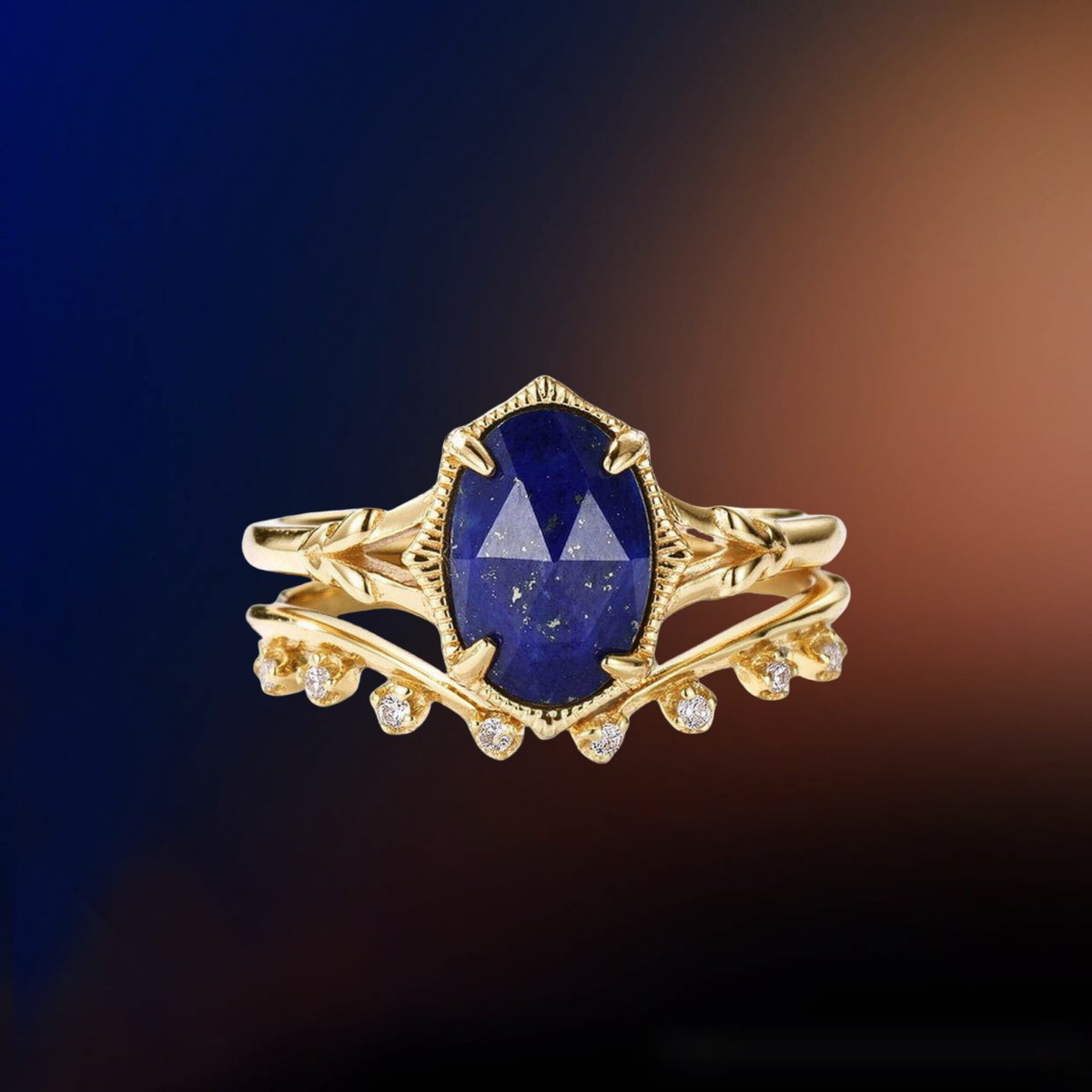Close-up of Lapis Lazuli Jewelry representing vision, confidence, and spiritual awareness.
