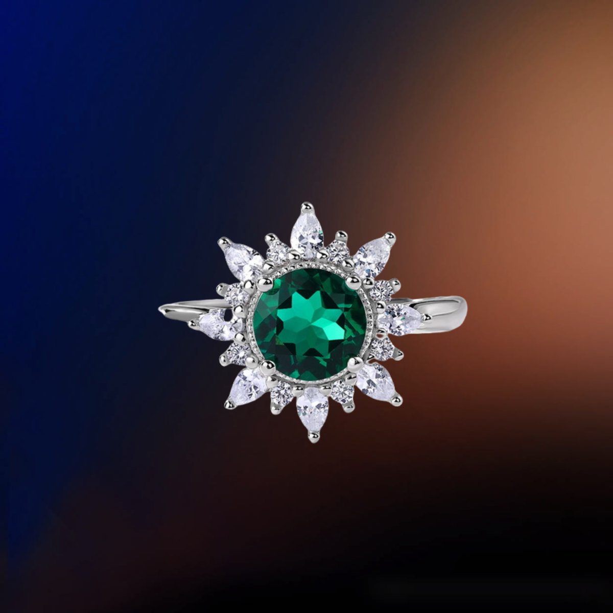 Emerald Jewelry collection featuring gemstone rings and necklaces symbolising wisdom and clarity.