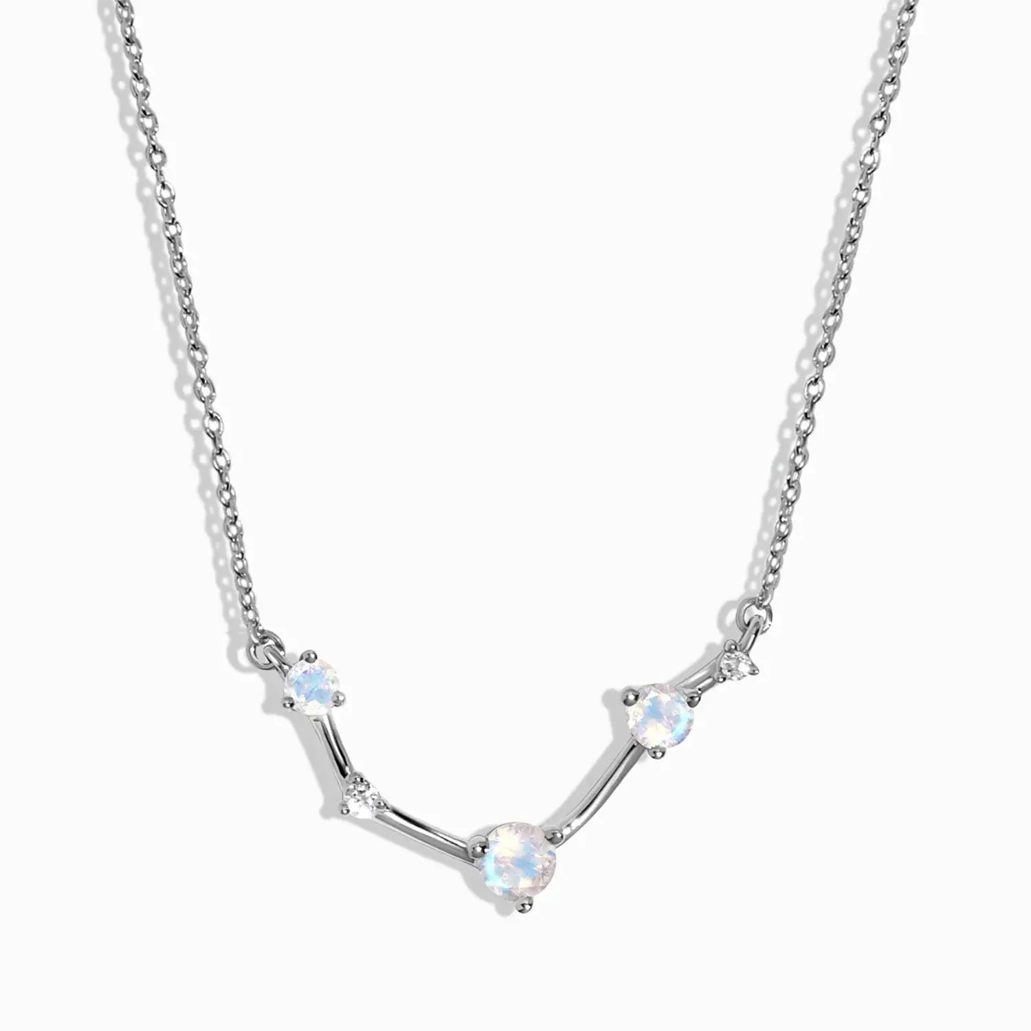 Moonstone jewelry necklace symbolising Aries’ courage, ambition and fiery purpose.