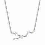 Moonstone jewelry necklace radiating Taurus’ creative stability and gentle strength.