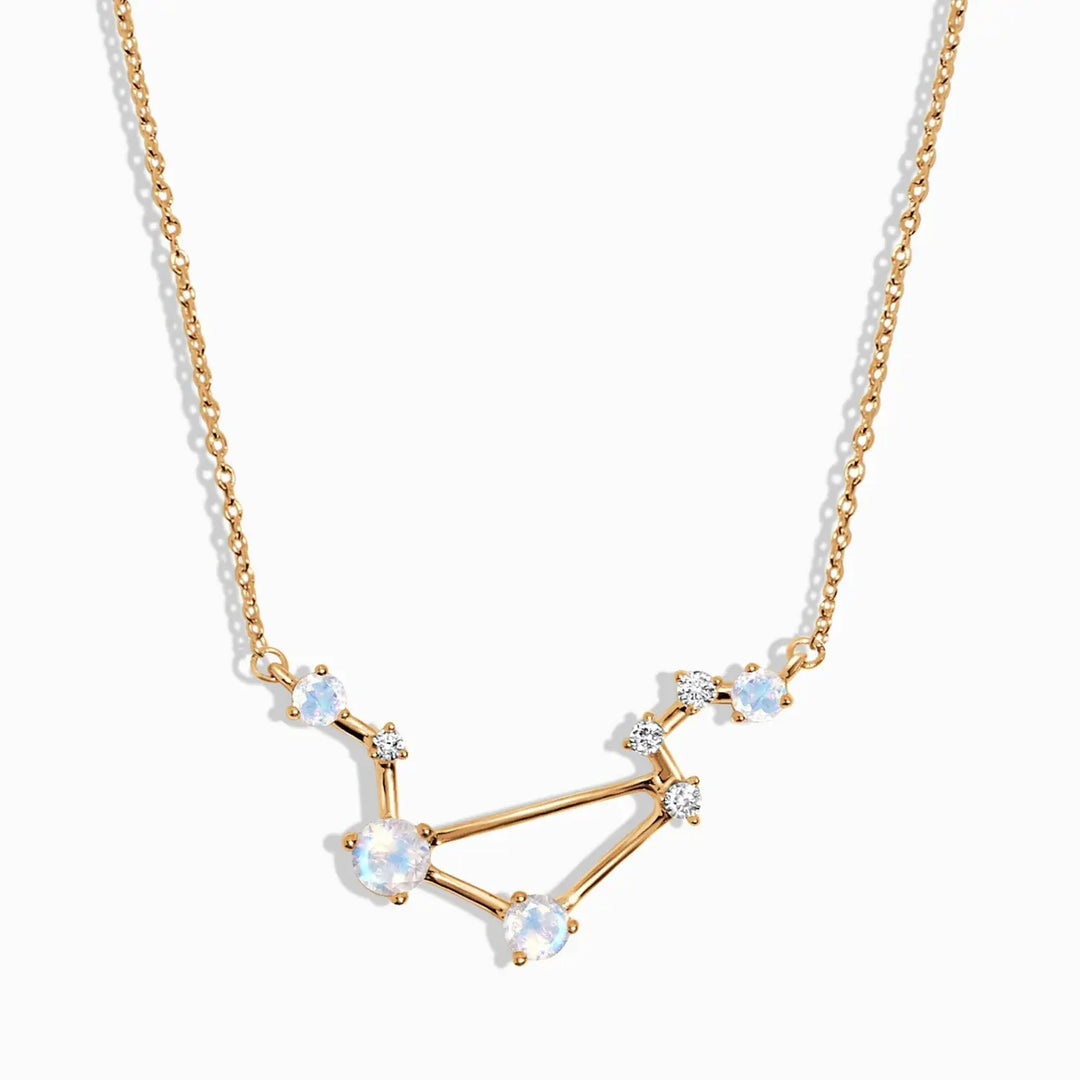 Moonstone jewelry necklace reflecting Libra’s elegance and harmony in celestial form.