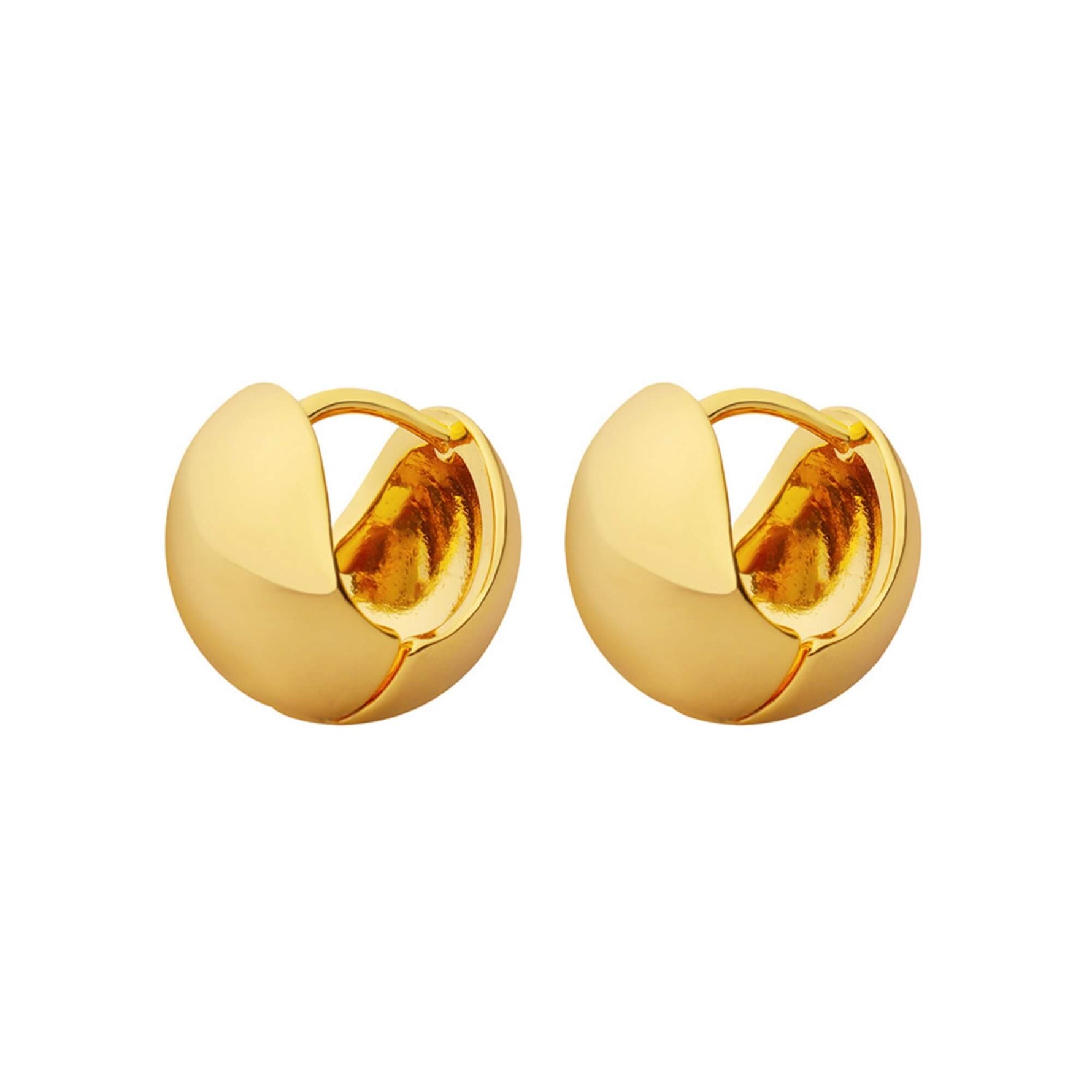 Dome Hoop Earrings - Minerva Jewelry