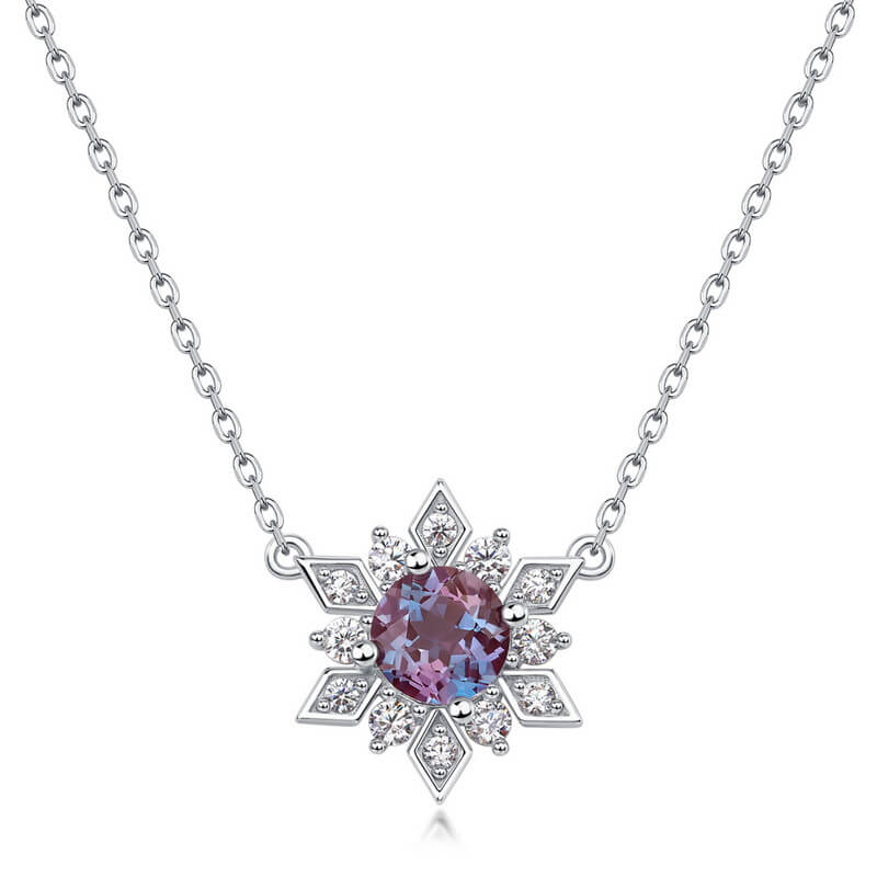 Alexandrite necklace representing transformation and strength through every journey by Minerva Jewelry.