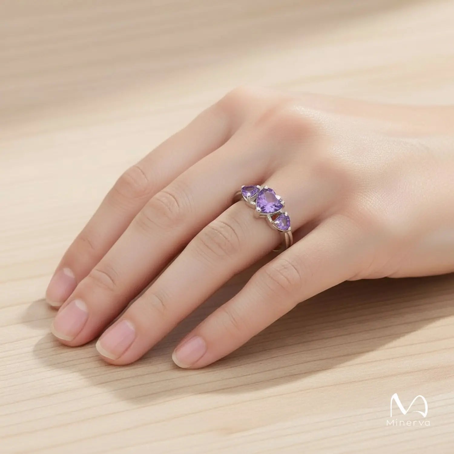 Amethyst Heart Ring – Love and Emotional Balance