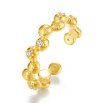 Bon Bon Textured Ring – Gold Adjustable Band