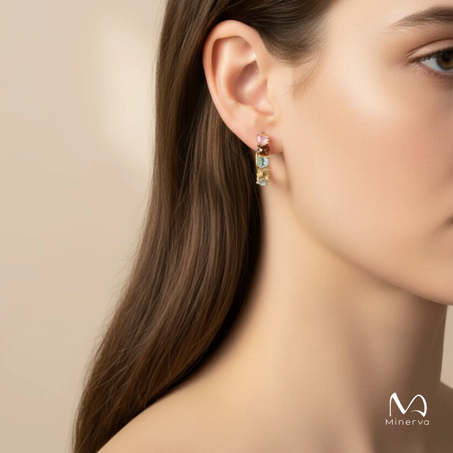 Ethereal Harmony Quartz Earrings - Natural Beauty
