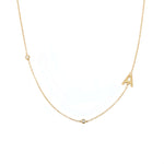 Initial Letter Chain(Gold) - Minerva Jewelry