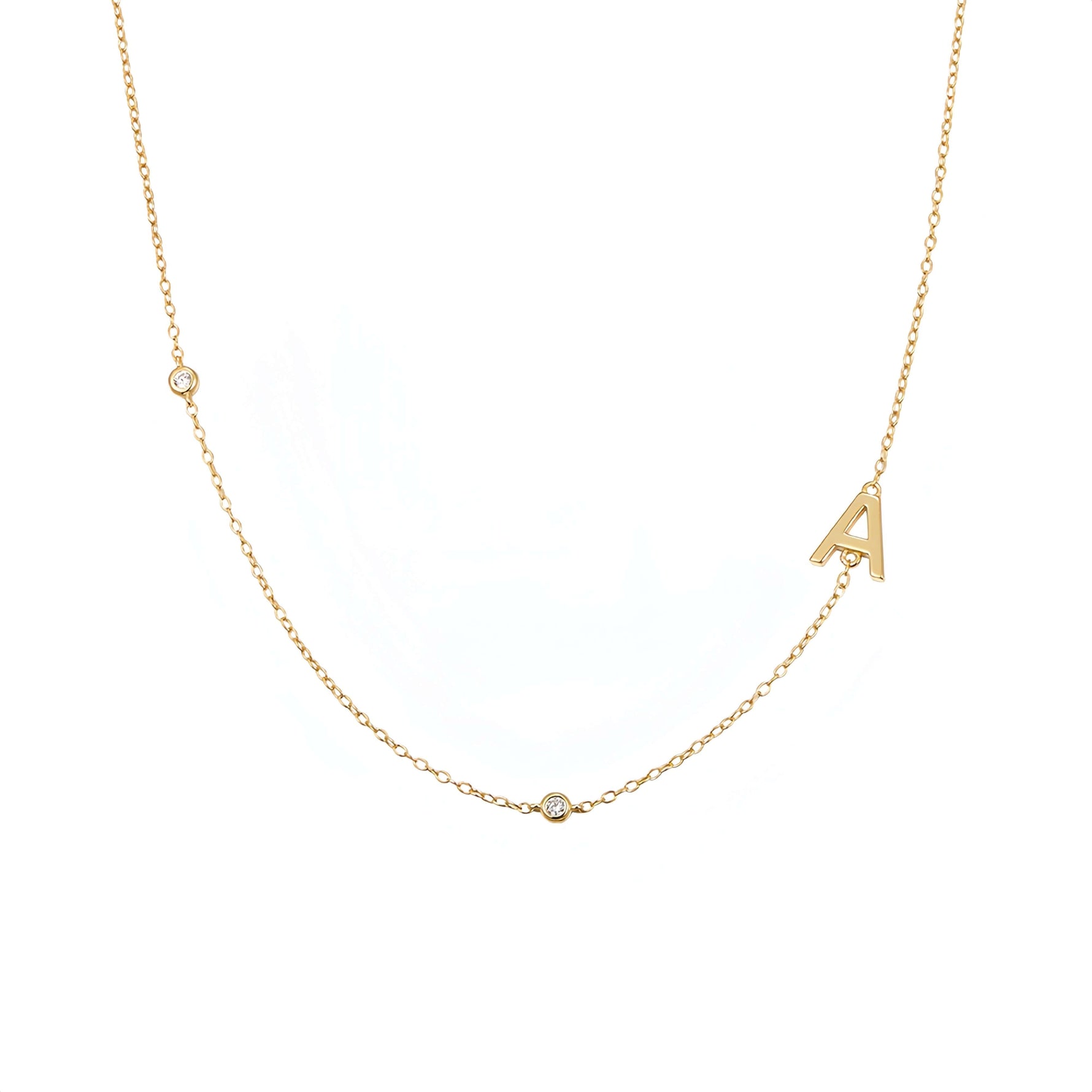 Initial Letter Chain(Gold) - Minerva Jewelry