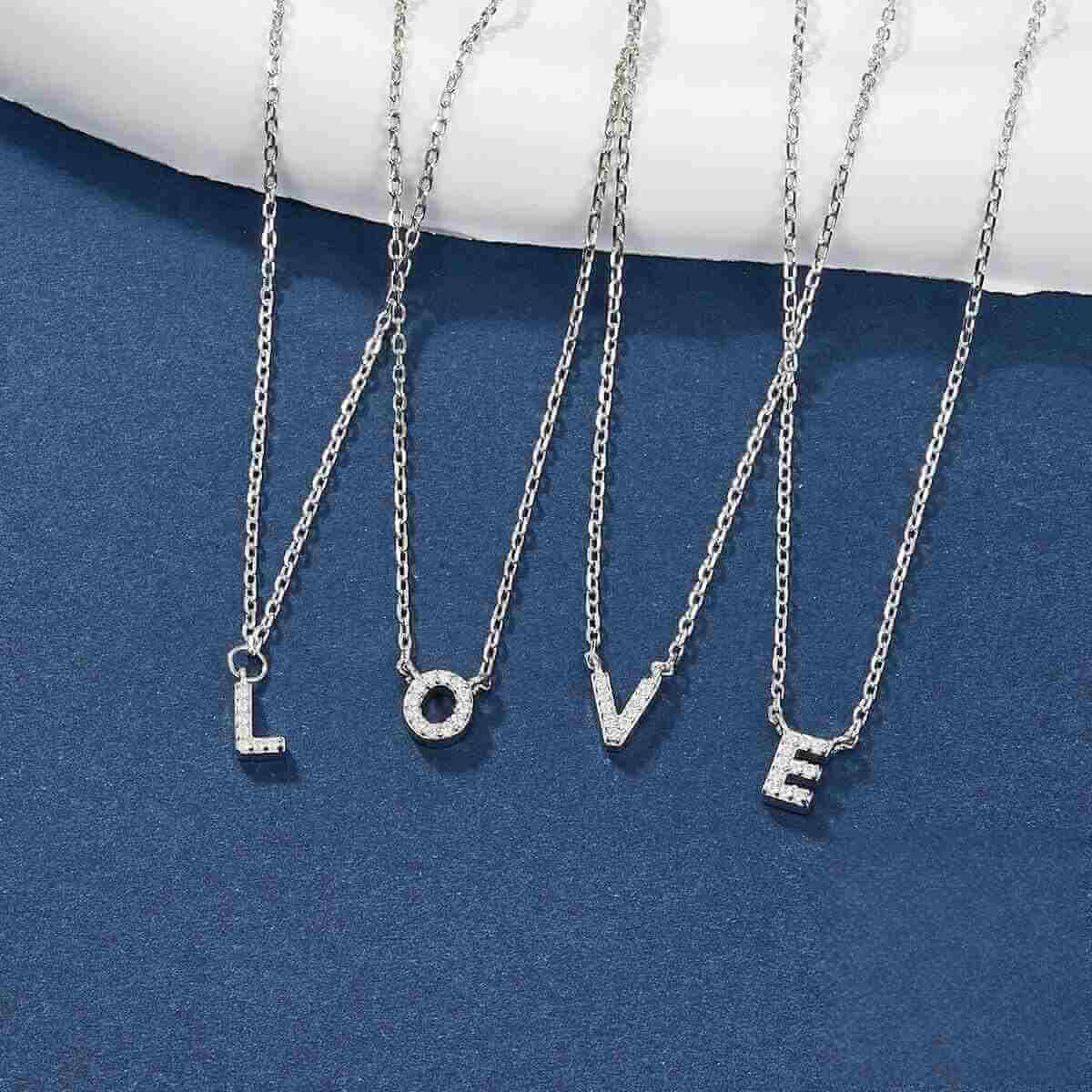 Initial Letter Necklace - Minerva Jewelry