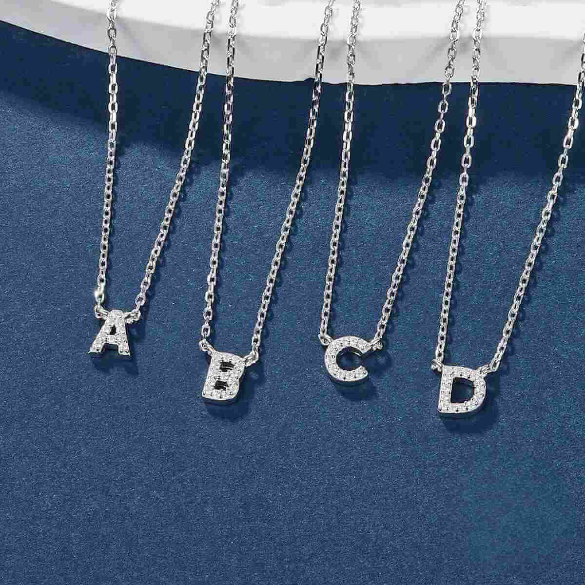 Initial Letter Necklace - Minerva Jewelry