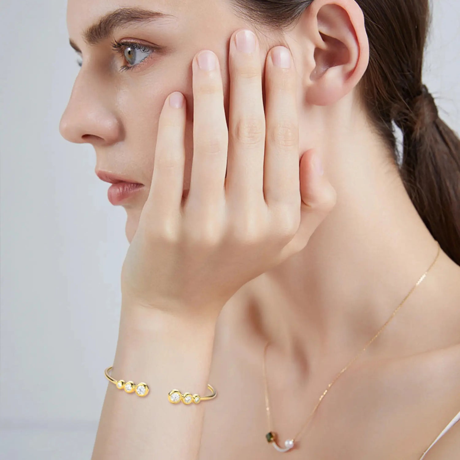 Moissanite Open Cuff