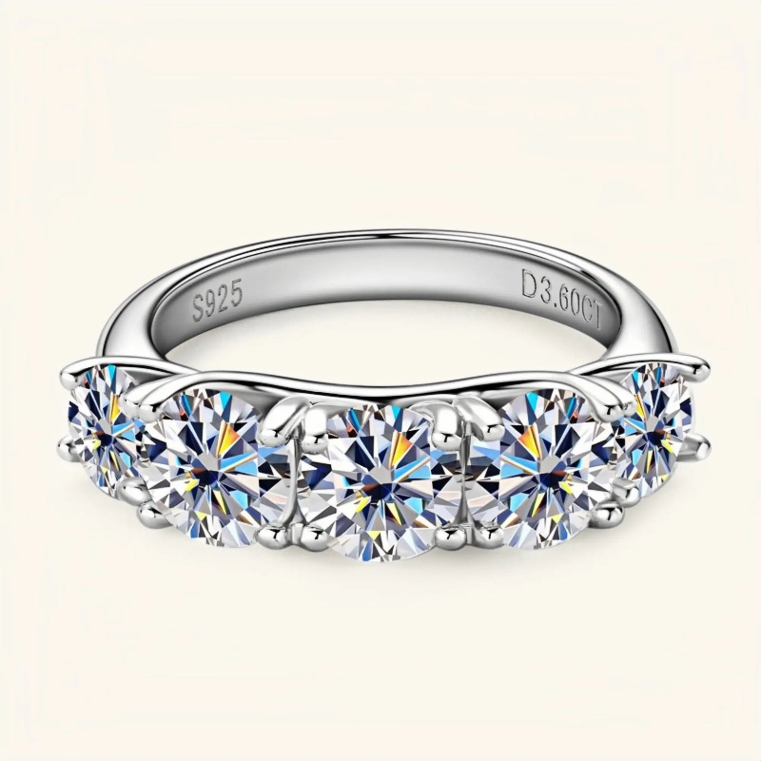 White gold moissanite jewelry ring crafted for timeless elegance and unwavering love.