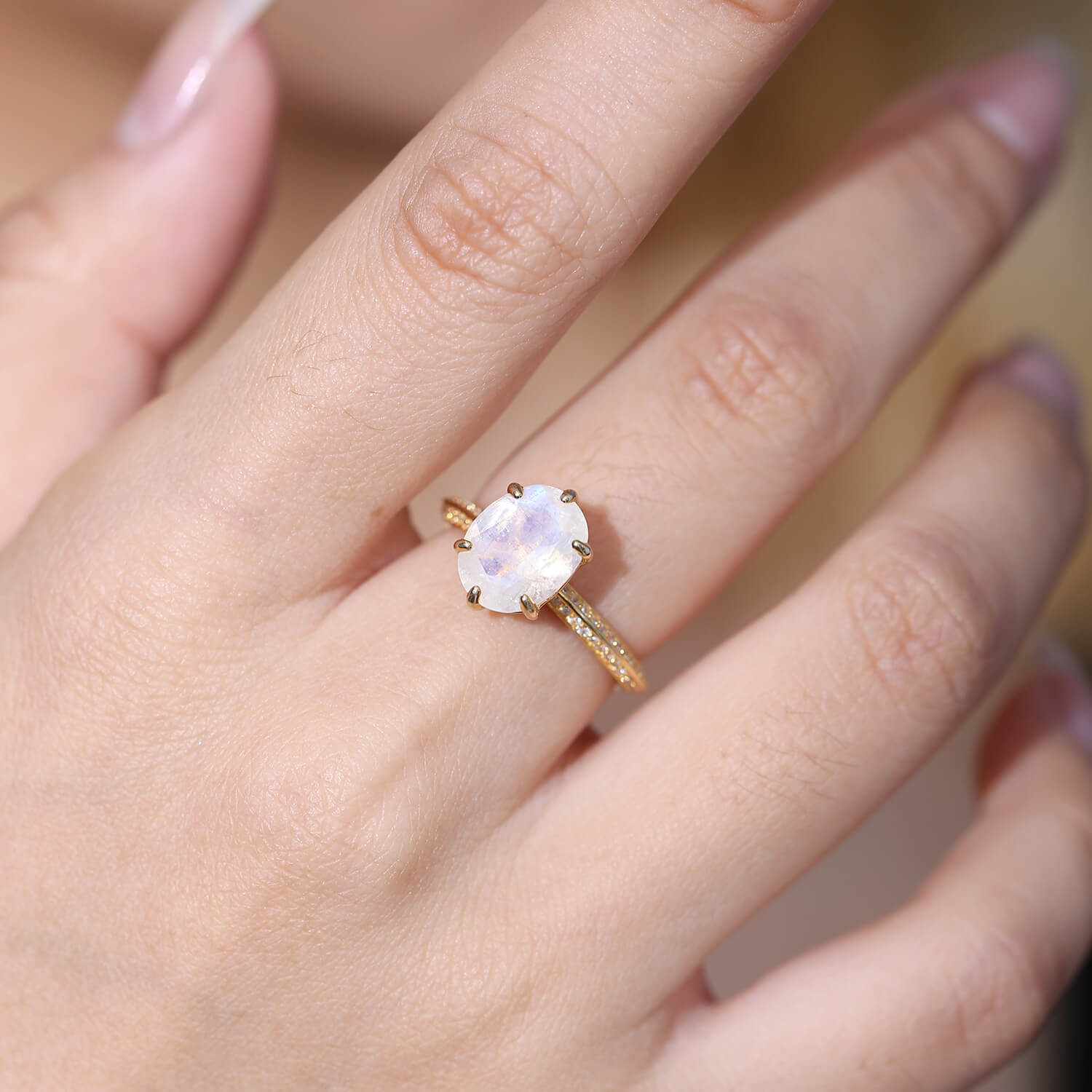 Moonstone Engagement Rings