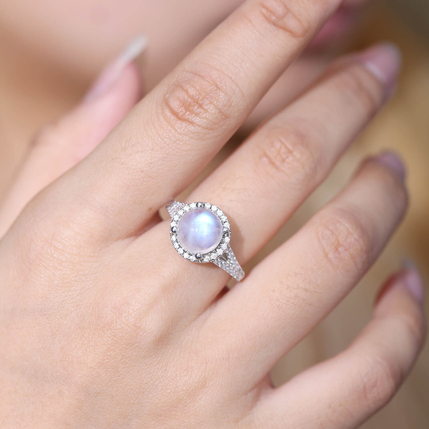 Moonstone Gem Ring