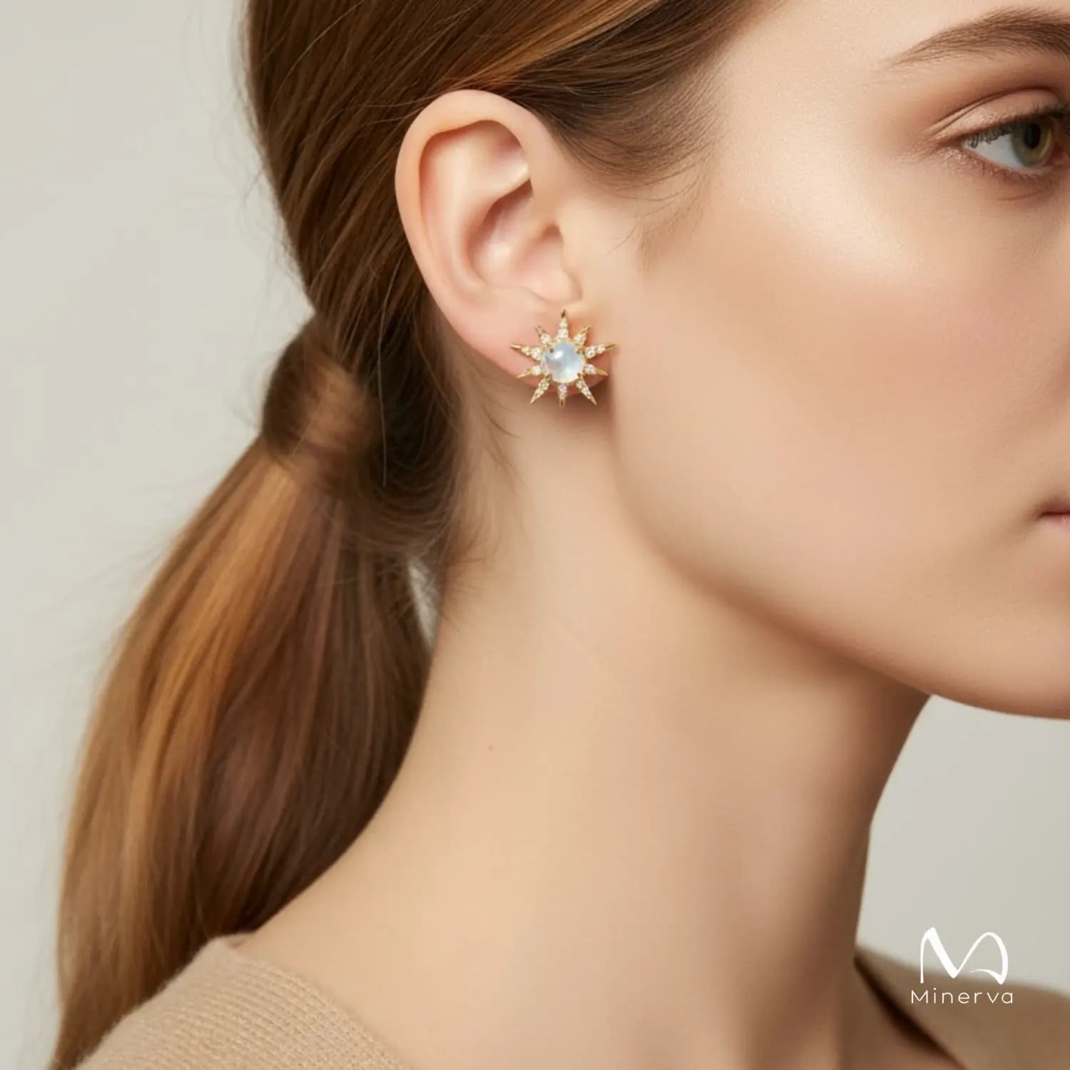 Moonstone Gemstone Earrings