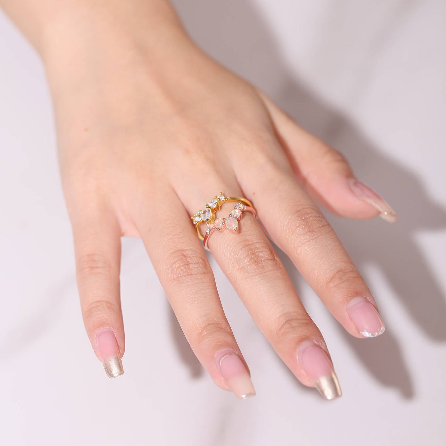 Moonstone Opal Ring