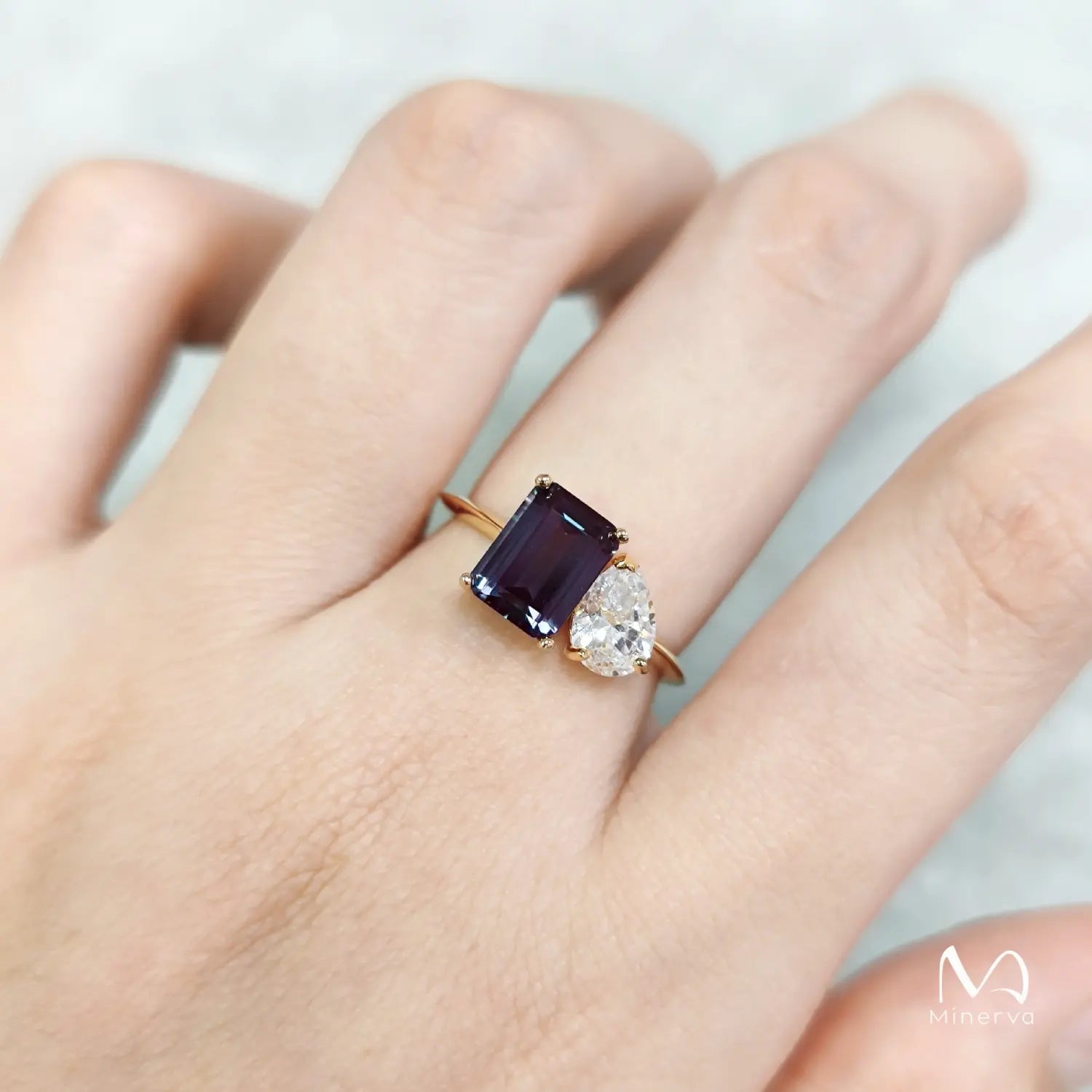 Artemis Mystic Colour-Changing Alexandrite Vintage Ring