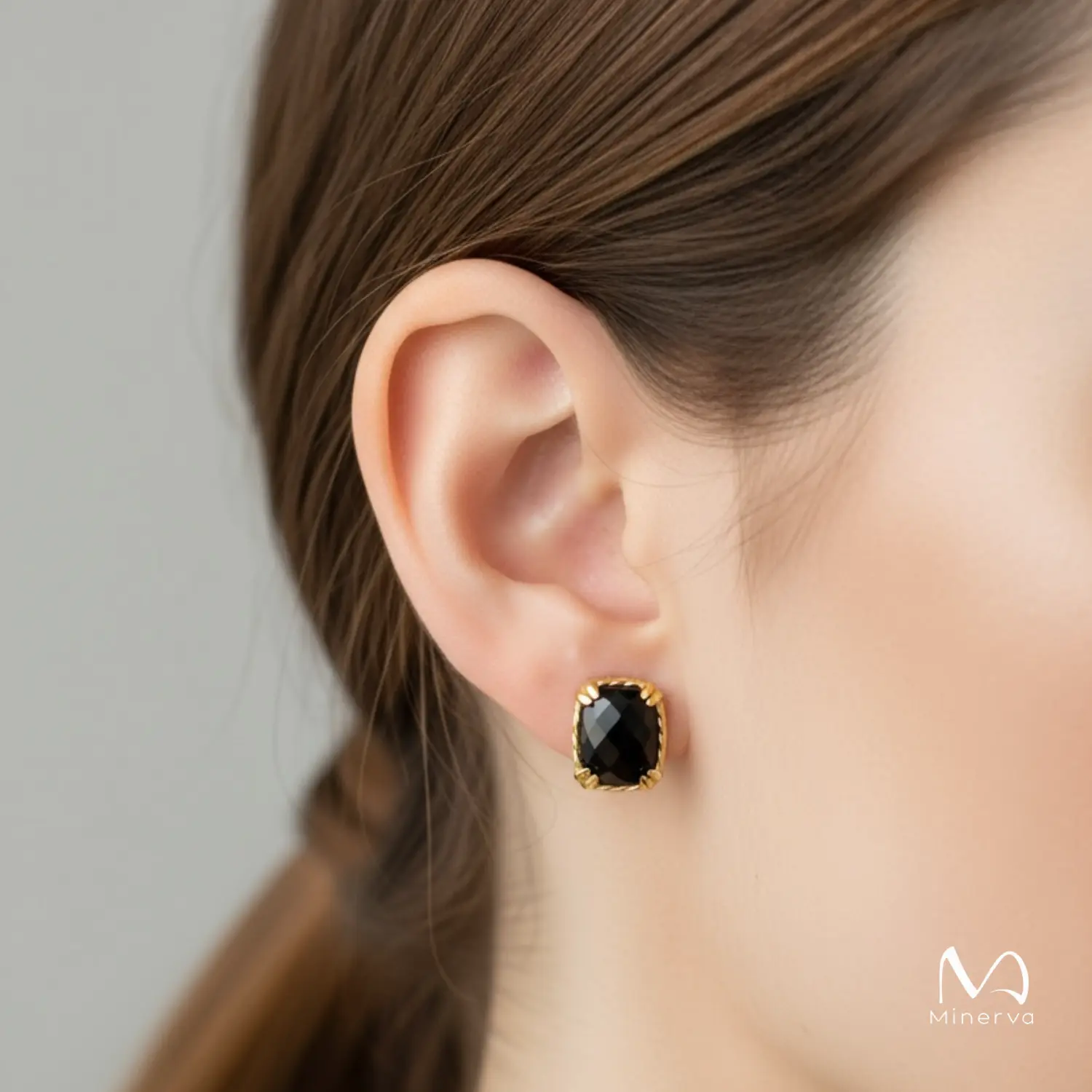 Natural Black Onyx Earrings
