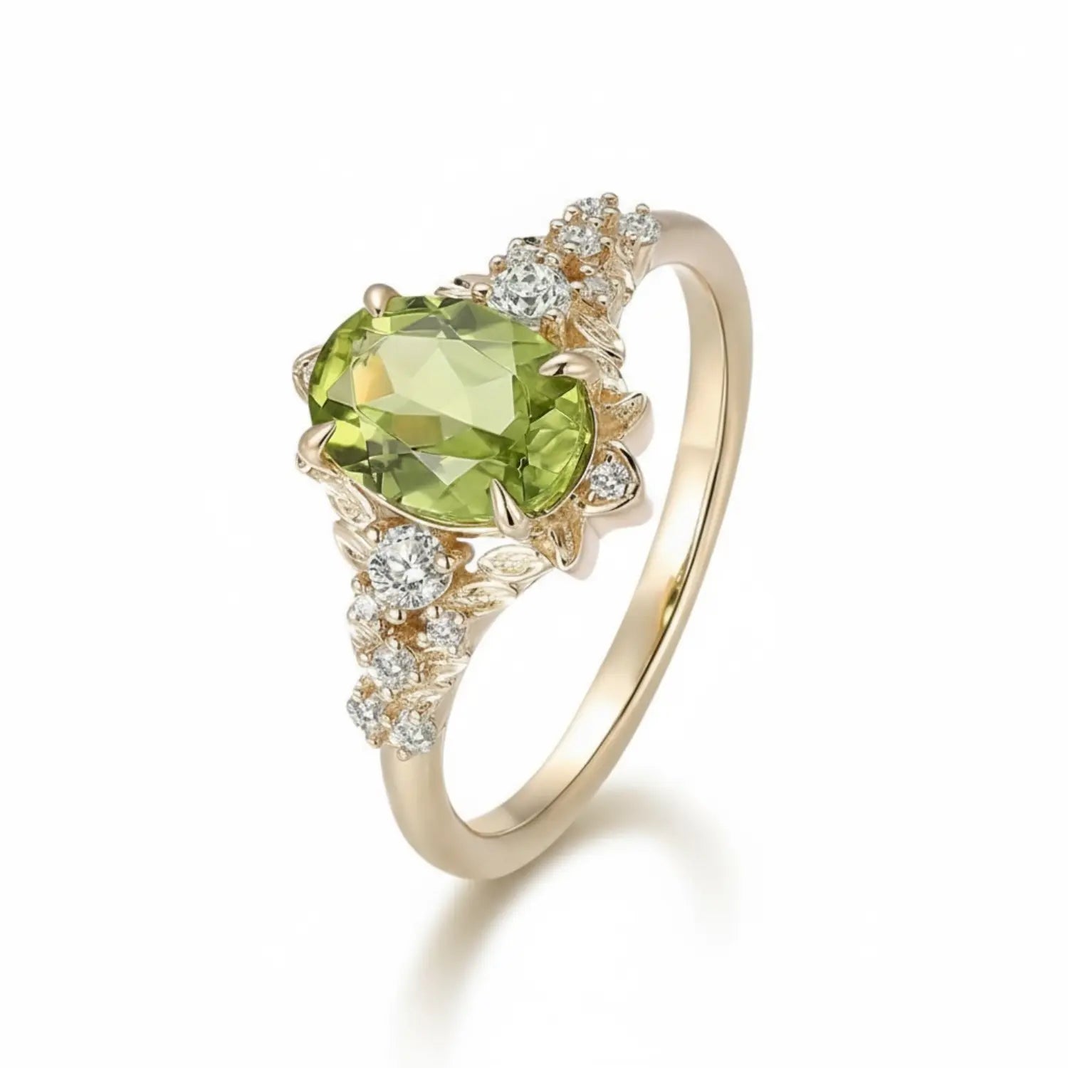 Peridot Engagement Ring – Light Energy Stones