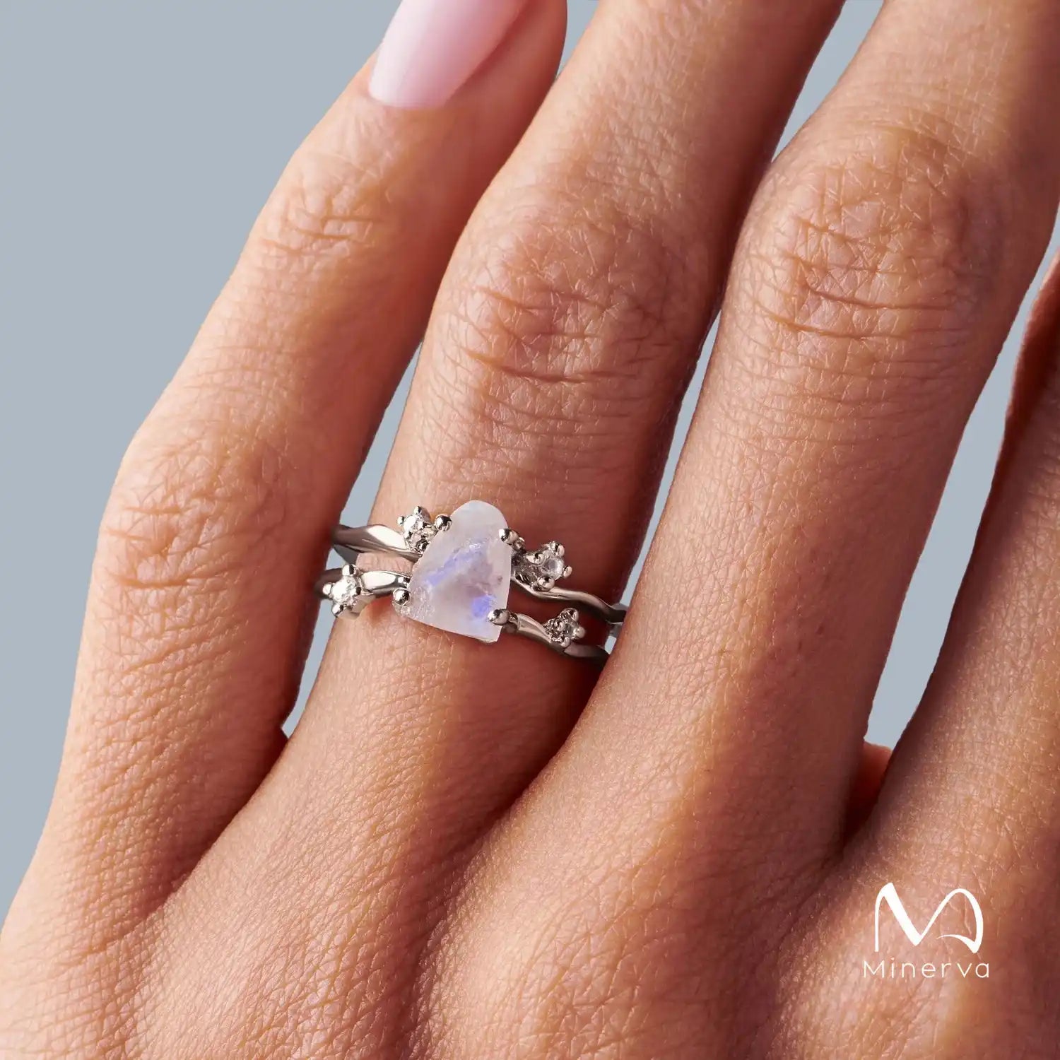 Raw Moonstone Ring