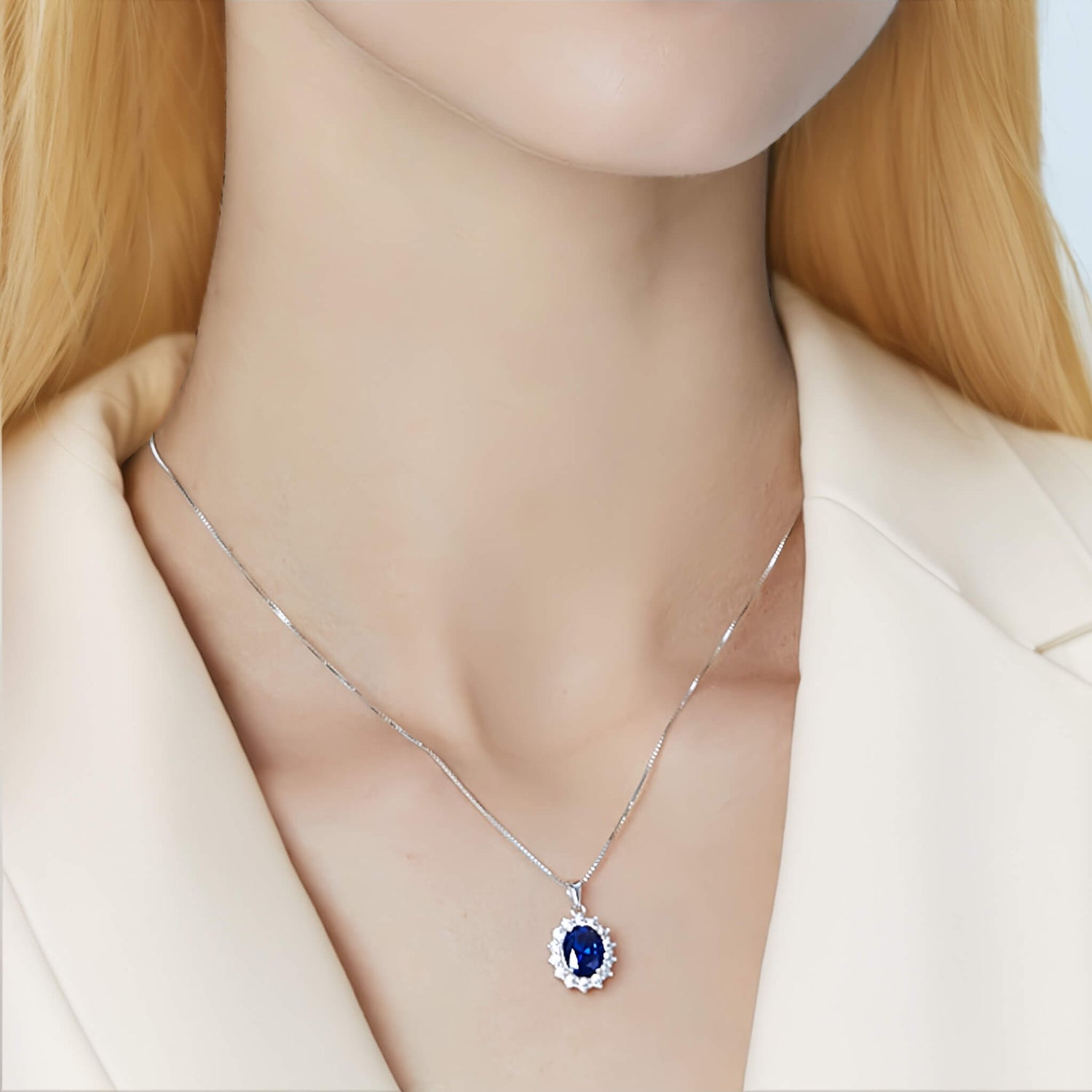 Sapphire Jewelry Necklace