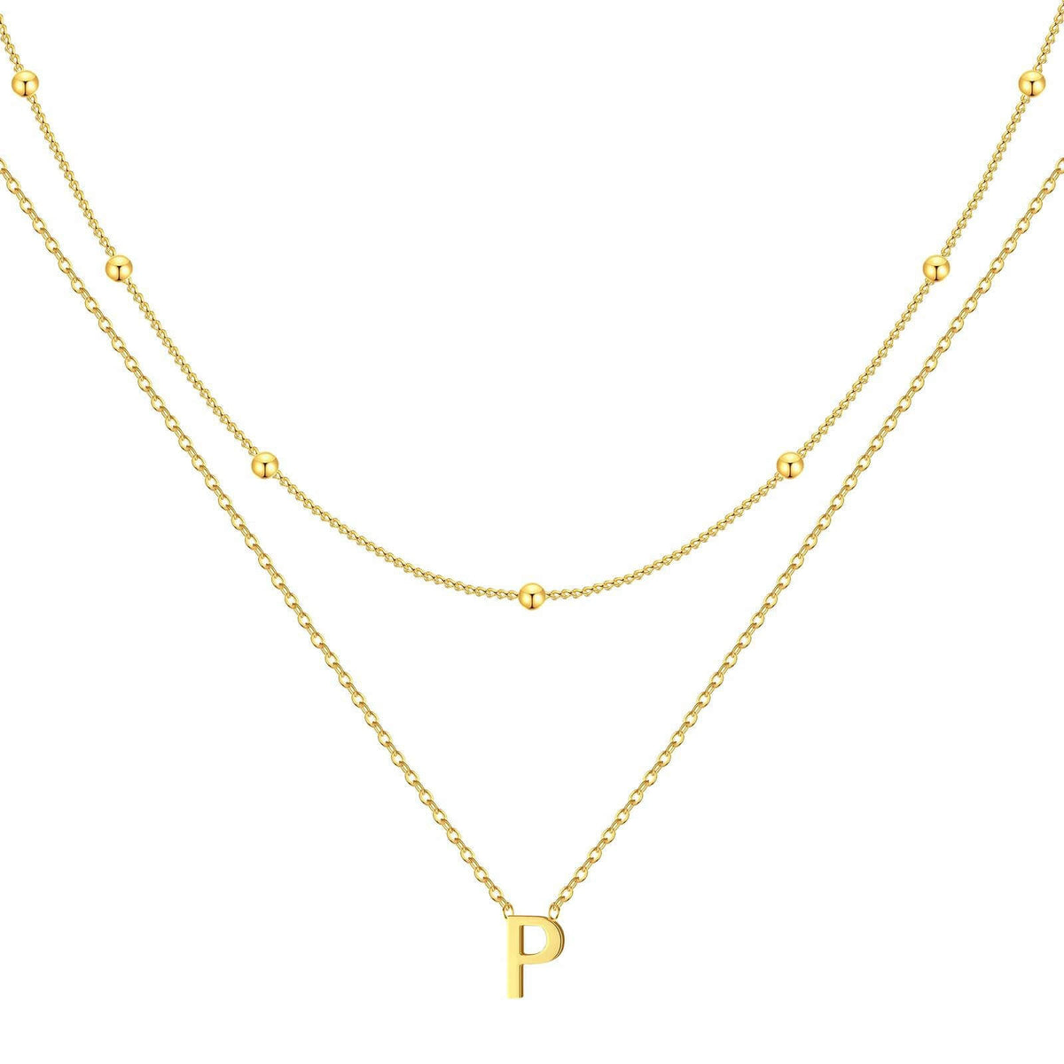 Single Letter Necklace - Minerva Jewelry