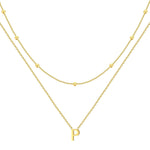 Single Letter Necklace - Minerva Jewelry