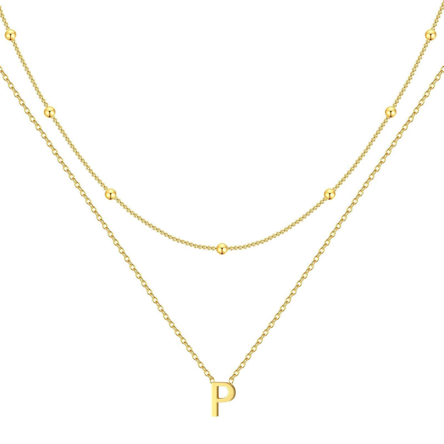 Single Letter Necklace - Minerva Jewelry