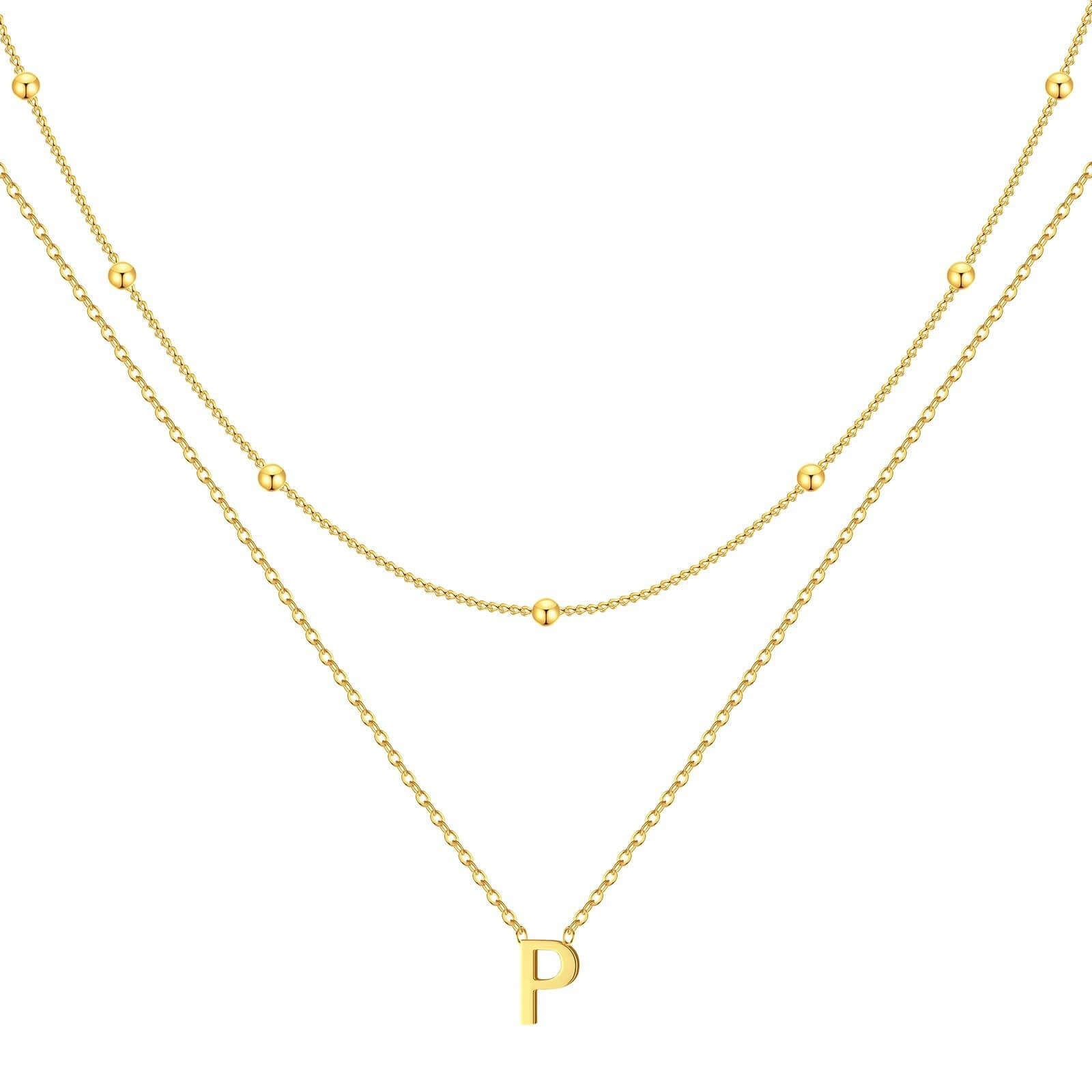 Single Letter Necklace - Minerva Jewelry
