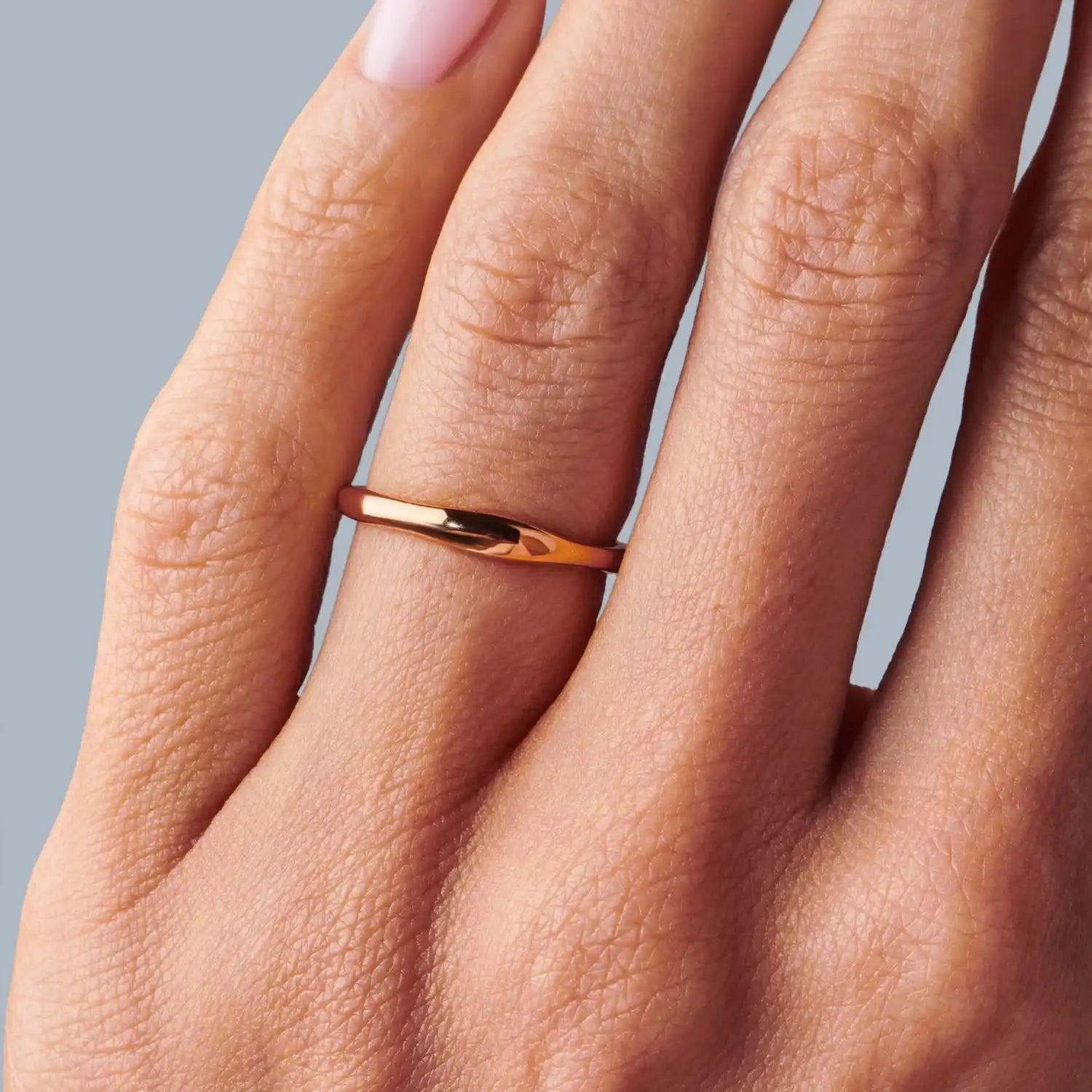 Stackable Ring Band – Dainty Minimalist