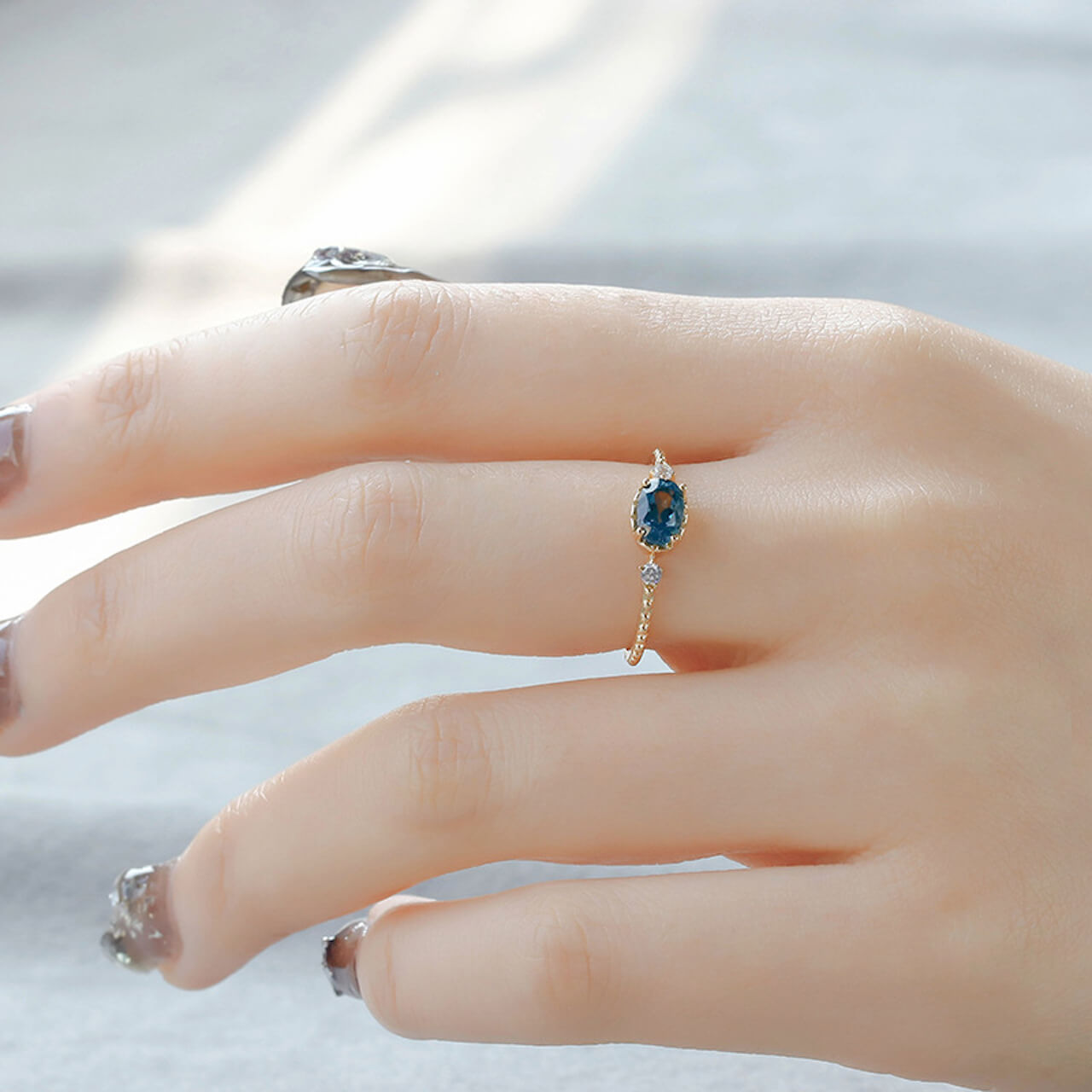 Topaz Ring Blue