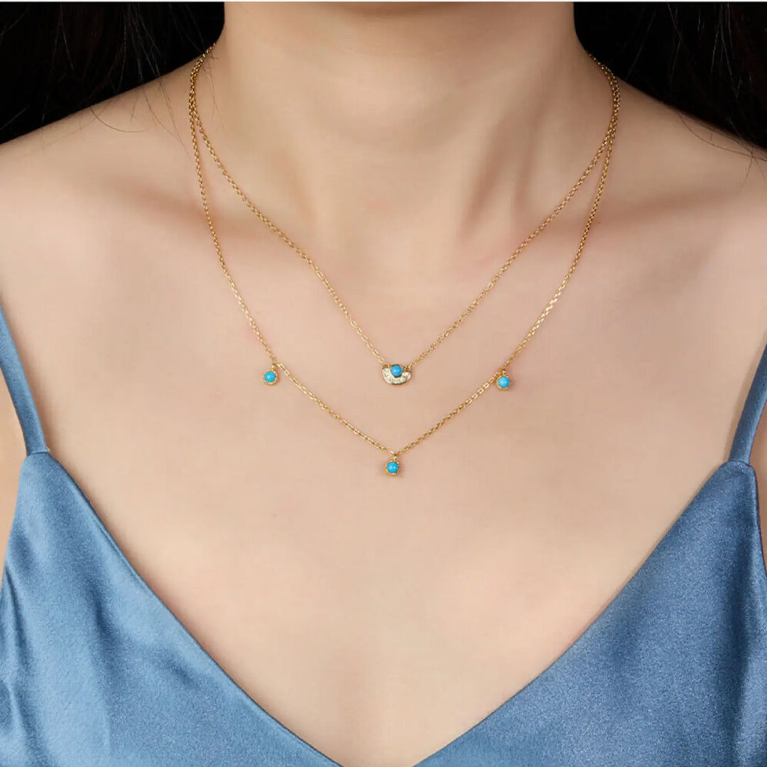 Turquoise Beaded Necklace