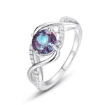 Unique alexandrite engagement ring representing individuality and love’s transformation.
