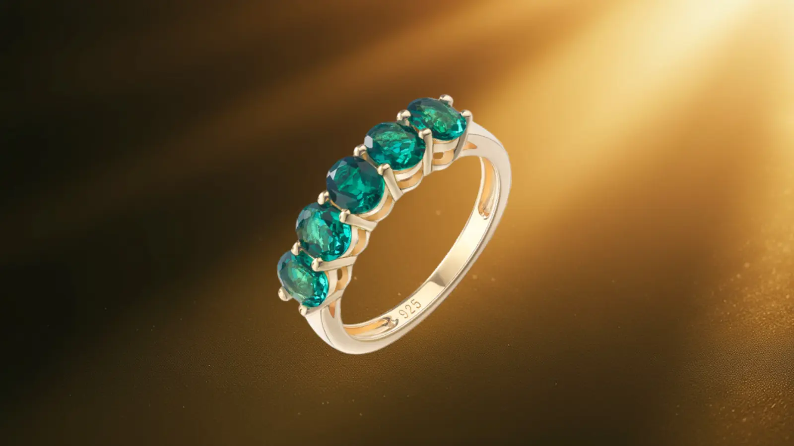 Emerald Jewelry collection featuring gemstone rings and necklaces symbolising wisdom and clarity.