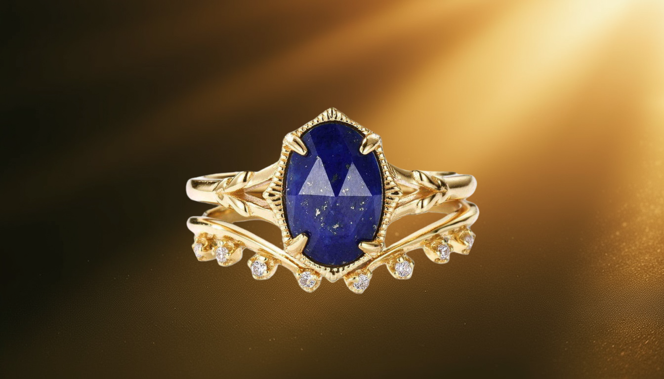 Close-up of Lapis Lazuli Jewelry representing vision, confidence, and spiritual awareness.