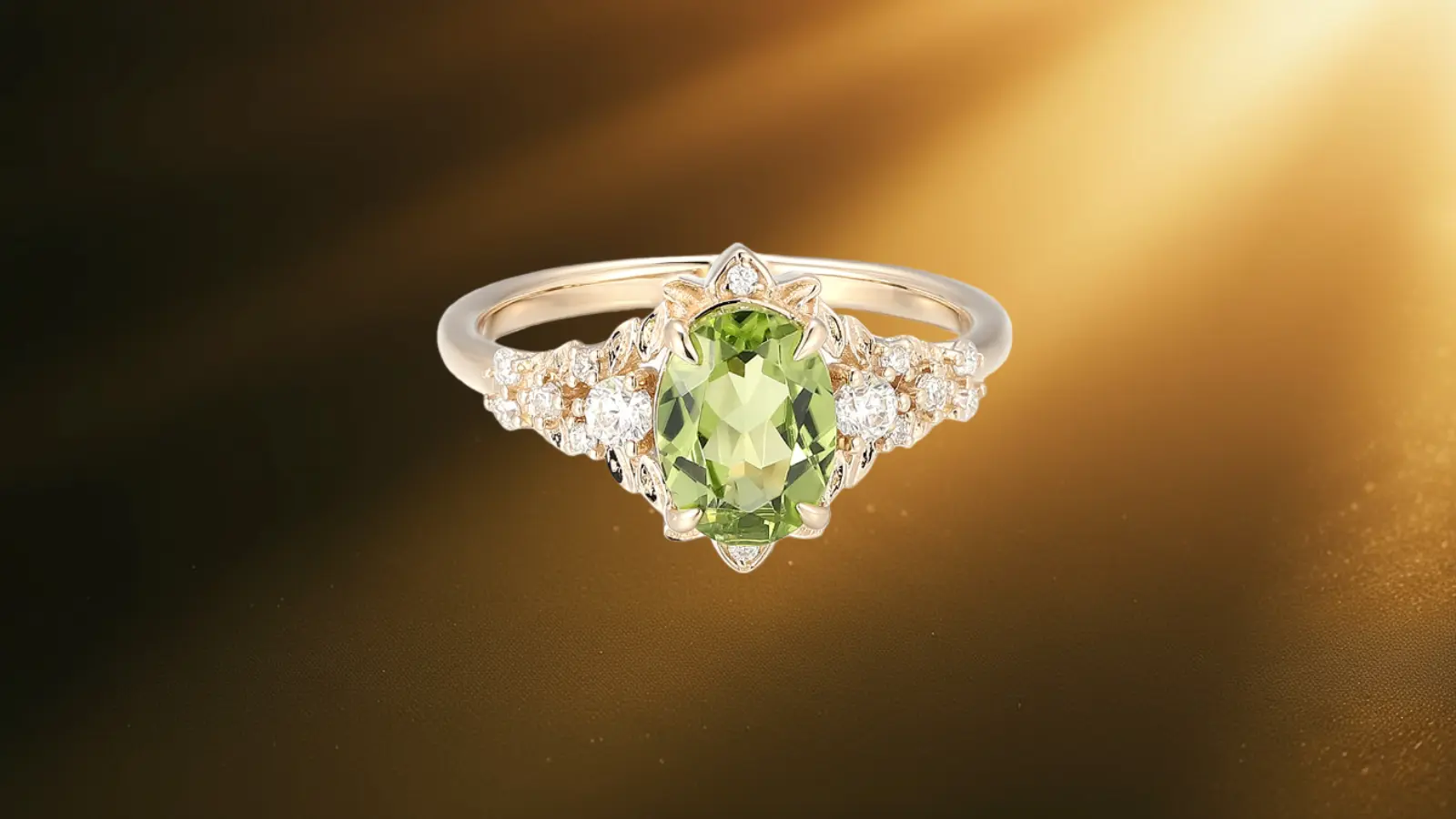 Peridot Jewelry with smooth texture and luminous glow, uplifting to the spirit.