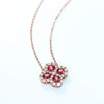 Four Leaf Clover Red Treasure Series - Necklace - Minerva Jewelry