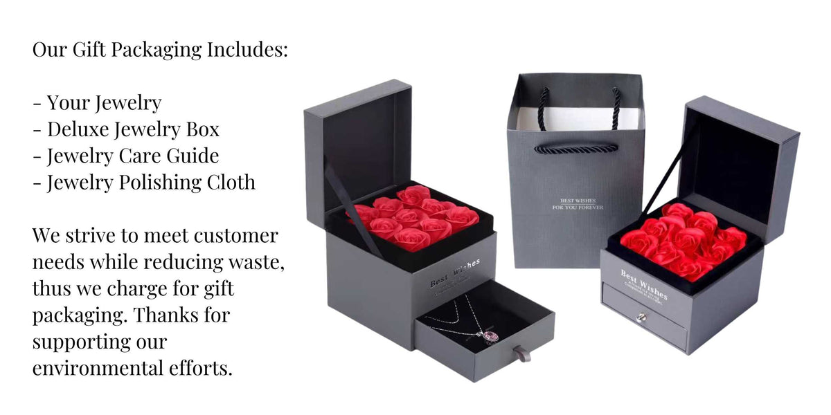 Modern Black Jewelry Box - with Romantic Red Soap Roses - Minerva Jewelry