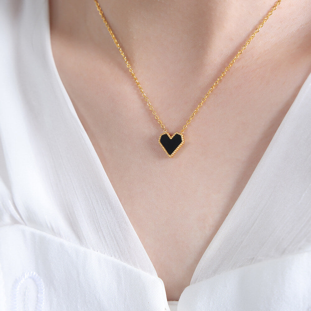 Love Heart Pendant Necklace - Minerva Jewelry