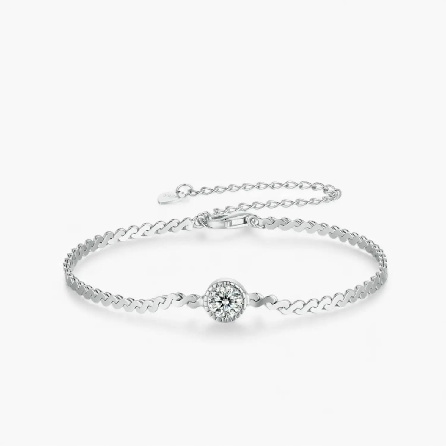 Moissanite Chain Bracelet