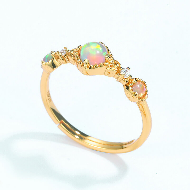 Starry Sky Inspired Opal Ring - Minerva Jewelry