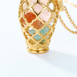 Vibrant Gemstone Vase Pendant - Minerva Jewelry