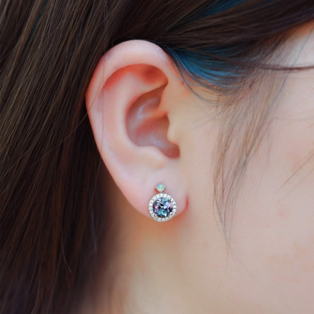 Alexandrite Stud Earrings