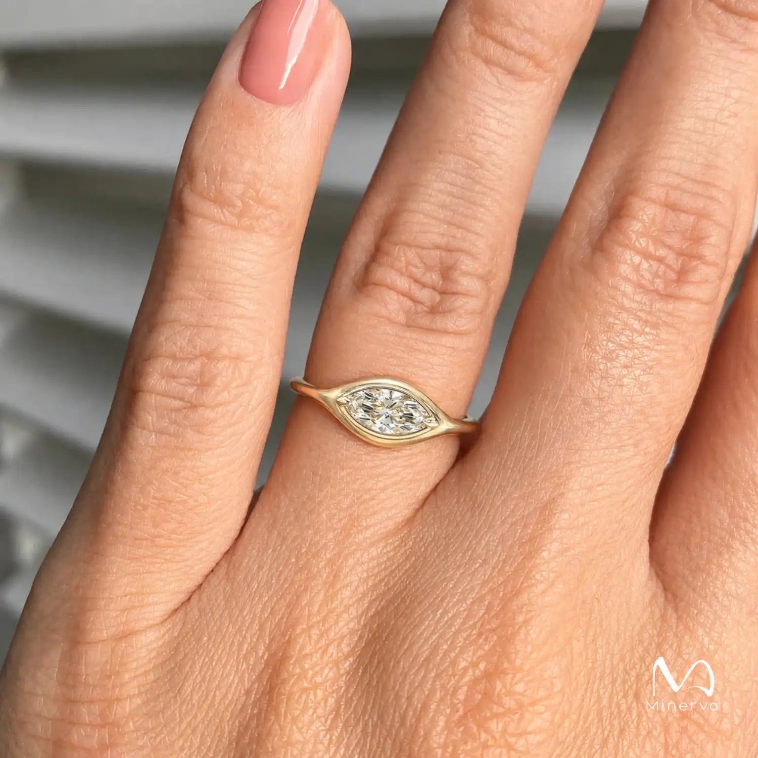 Baguette Moissanite Ring Lightframe Gold – The Resolve
