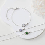 Personalized Birthstone Chain Bracelet - Minerva Jewelry