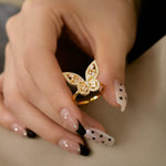 Minerva Butterfly Rings Open - Minerva Jewelry