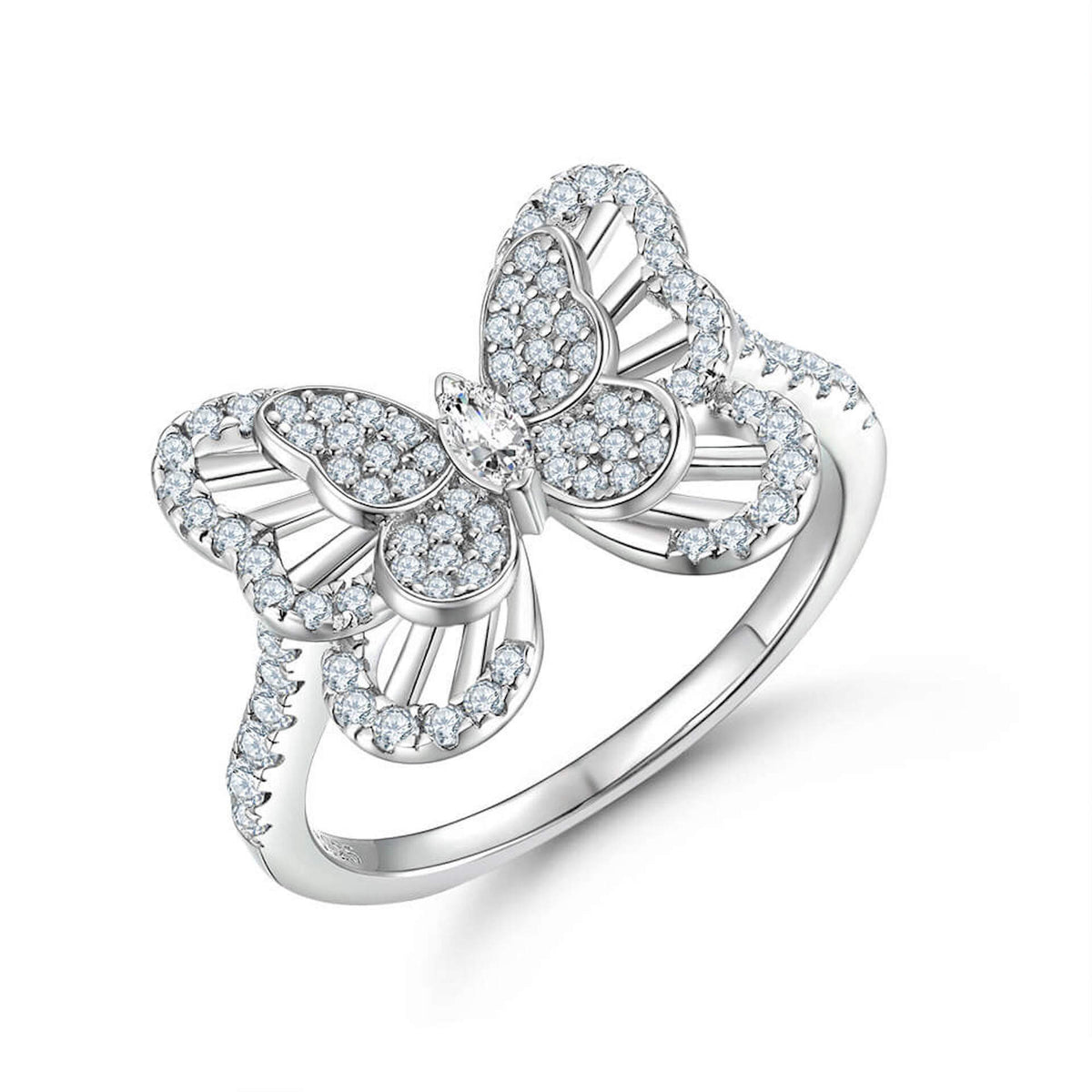 Butterfly Rings Silver - Minerva Jewelry