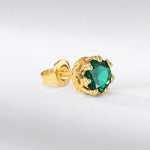 Classic Gold and Emerald Earrings - Minerva Jewelry