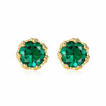 Classic Gold and Emerald Earrings - Minerva Jewelry