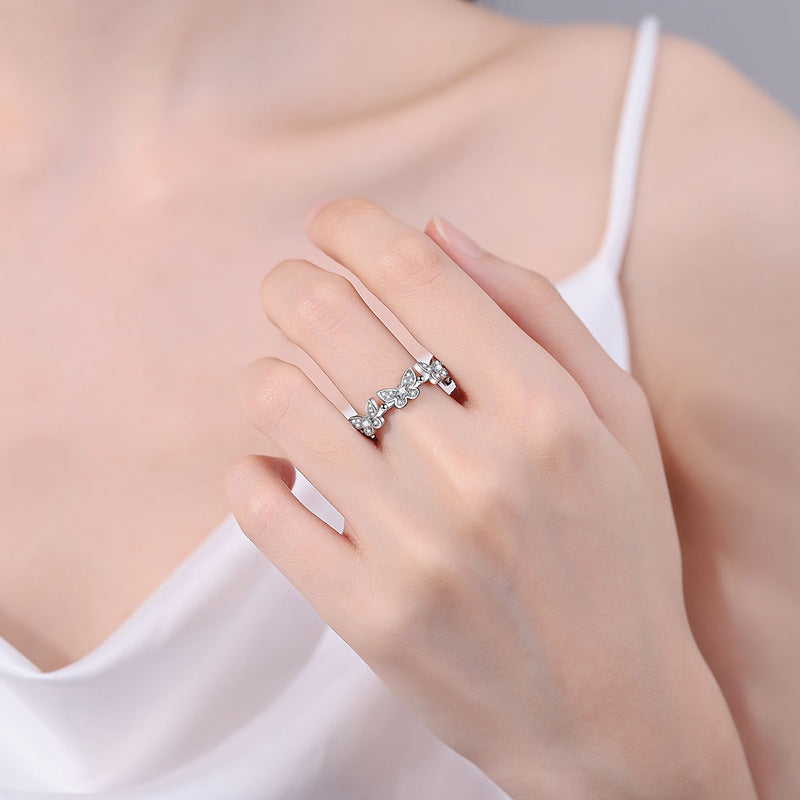 Butterfly Rings with Diamonds - Minerva Jewelry